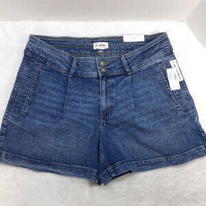 Maurices Shorts Womens Size 16W A Line High Rise 5 Inseam Denim Jeans Blue NWT